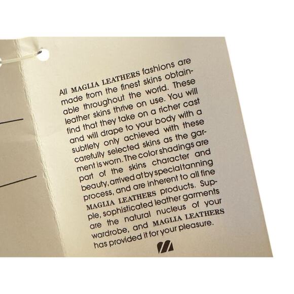 Maglia NEW Vintage Suede Leather Pants Neutral Tan Pleated Straight Leg 8-10 - Picture 10 of 11